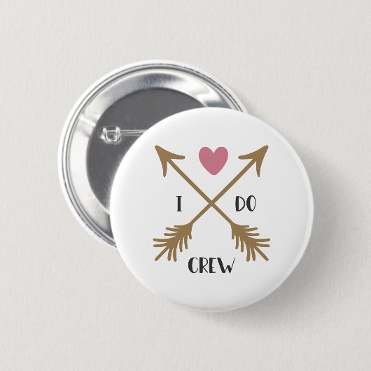 I DO CREW Huwelijksaanzoek Ronde Button 5,7 Cm (Voorkant /achterkant)