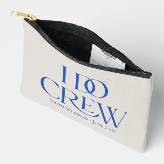 I Do Crew in Blue - Aangepaste bruiloft Etui (Open)