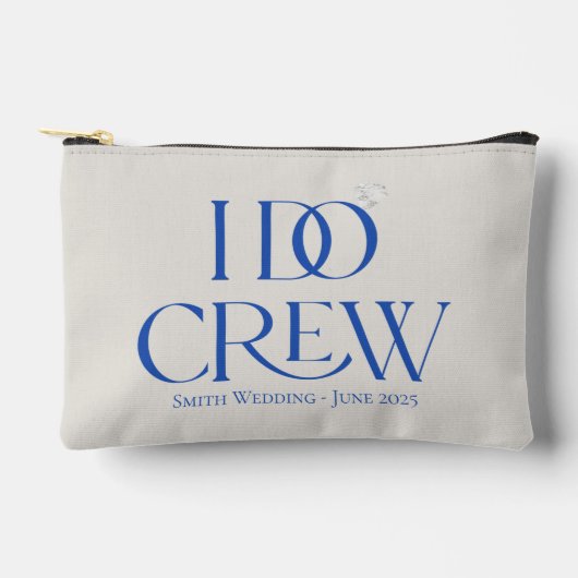 I Do Crew in Blue - Aangepaste bruiloft Etui (Voorkant)