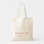 I Do Crew in Sunset - Aangepaste bruiloft Tote Bag (Achterkant)