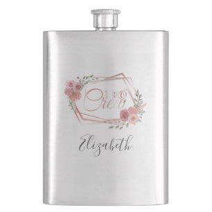 I Do Crew Roze Bloemen Blozende Roze Bloemen Groen Flacon