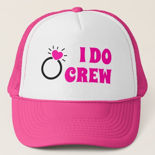 I Do Crew | She Do Crew Bachelorette Bruid Goed  Trucker Pet (Voorkant)