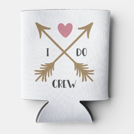 I DO CREW Trouw Uitnodiging Blikjeskoeler (Voorkant)