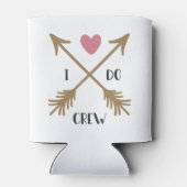 I DO CREW Trouw Uitnodiging Blikjeskoeler (Achterkant)