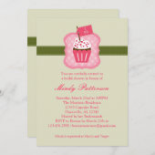 "I do" Cupcake Bridal Shower-uitnodiging Kaart (Voorkant / Achterkant)