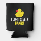 I Do Give a Duck Funny Rubber Duck Men Women Blikjeskoeler (Voorkant)