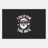 I Do It For The Hos Christmas African American Inpakpapier Vel (Voorkant)