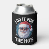 I Do It For The Ho's Funny Inappropriate Christmas Blikjeskoeler (Blikje Voorkant)