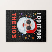 I Do It For The Ho's Funny Inappropriate Christmas Legpuzzel (Horizontaal)