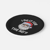 I Do It For The Ho's Funny Inappropriate Christmas Papieren Bordje (Gekanteld)