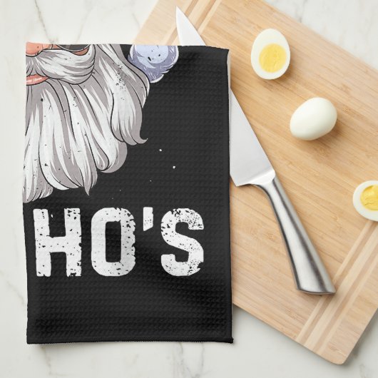 I Do It For The Ho's Funny Inappropriate Christmas Theedoek (Quarter Fold)