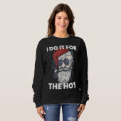 I Do It For The Ho's Funny Naughty Santa Claus Xma Trui (Voorkant volledig)