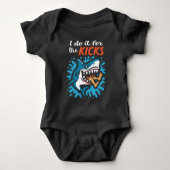 I do it for the kicks Shark Romper (Voorkant)