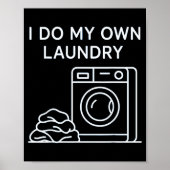 I Do My Own Laundry Minimal This Year Achievements Poster (Voorkant)