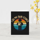 I Do My Own Stunts Get Well Funny Injury Hand Wris Kaart (Gele Bloem)