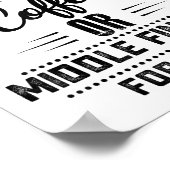 I Do Not Have Enough Coffee Or Middle Fingers For  Poster (Hoek)