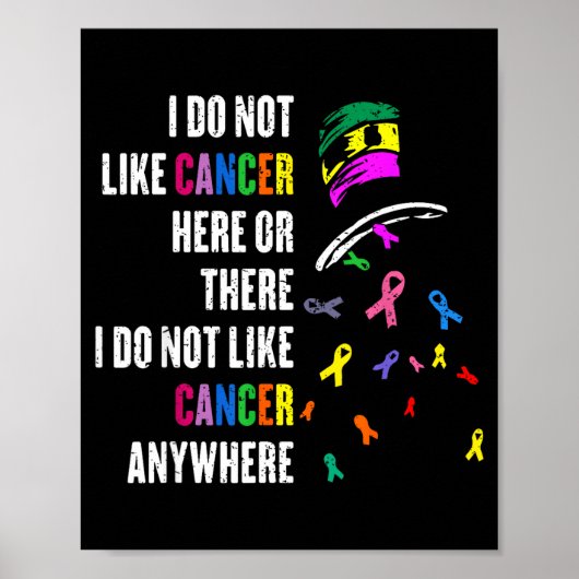 I Do Not Like Cancer There Outfits Uni-adults Canc Poster (Voorkant)