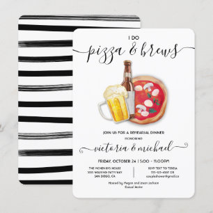 I do Pizza & Brews Rehearsal Dinner Kaart