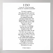 "I DO"  POSTER (Voorkant)