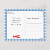 I DO Verloving Crawfish Boil Party Briefkaart (Achterkant)