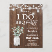 I DO Verloving Eucalyptus BBQ Party Uitnodiging (Voorkant)