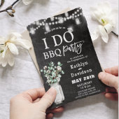 I DO Verloving Eucalyptus BBQ Party Uitnodiging