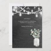 I DO Verloving Eucalyptus Bloemen Chalkboard BBQ Kaart