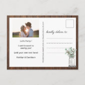 I DO Verloving Eucalyptus Foto BBQ Uitnodiging (Achterkant)