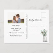 I DO Verloving Eucalyptus Foto BBQ Uitnodiging (Achterkant)