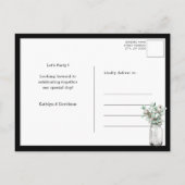 I DO Verloving Eucalyptus Groen BBQ Party Uitnodiging Briefkaart (Achterkant)