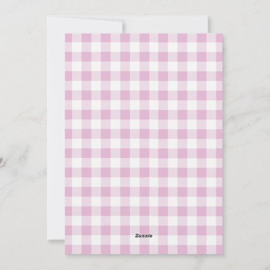 I DO Verloving Pink Pset BBQ Party nodiging Feestdagenkaart (Achterkant)