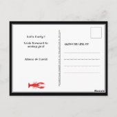 I DO Verloving Seafood Party Invitation Briefkaart (Achterkant)