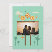 I Doe de Uitnodigingen van de Retro Engagement Par (Achterkant)