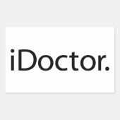 i Dokter (iDoctor) Rechthoekige Sticker (Voorkant)