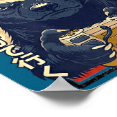 I Don’t Care - Honey Badger Gamer Design Poster (Hoek)