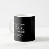 I Don’t Chase. I Attract.” Dark Feminine Mug Koffiemok (Voorkant links)