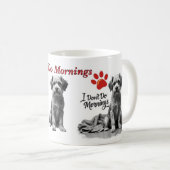 I Don’t Do Mornings – Grumpy Dog Mug Koffiemok (Voorkant rechts)