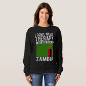 I don´t need Therapy I just need to go to Zambia Trui (Voorkant volledig)