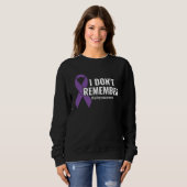 I Don t Remember Purple Ribbon Epilepsy Awareness Trui (Voorkant volledig)
