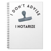 I Don't Adviseur I Notarize Notitieboek (Voorkant)