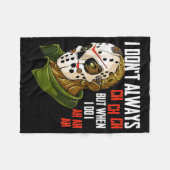 I Dont Always Ch Ch Ch Lazy Halloween Costume Horr Fleece Deken (Voorkant (Horizontaal))