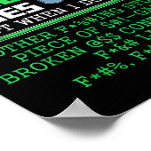 I Don't Always Die When Playing Video Games Contro Poster (Hoek)