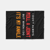 I Don't Always Roll A Joint But When I Do It's My  Fleece Deken (Voorkant (Horizontaal))