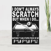 I Don't Always Scratch But When I Do Srts Game Bil Kaart (Voorkant)