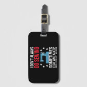 I Don't Always Sew Bagagelabel (Voorkant (verticaal))