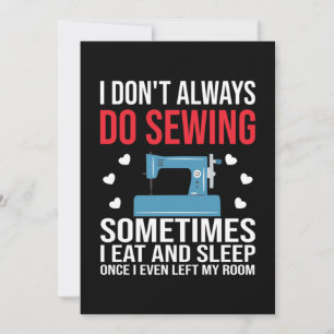 I Don't Always Sew Bedankkaart