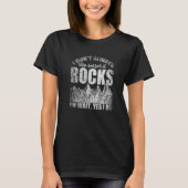 I Don't Always Stop And Look At Rocks Retro Lapida T-shirt (Voorkant)