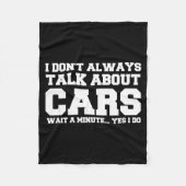 I Don't Always Talk About ... Car Detailing &amp;  Fleece Deken (Voorkant)
