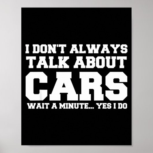 I Don't Always Talk About ... Car Detailing &amp;  Poster (Voorkant)