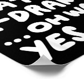 I Don't Always Watch K-drama Funny South Korean Poster (Hoek)